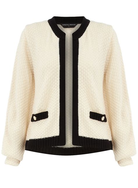 chanel cardigan white